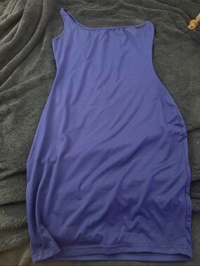 Source Unknown One-Shoulder Purple Bodycon Dress